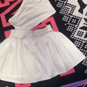 Tennis skirt set top small skirt medium